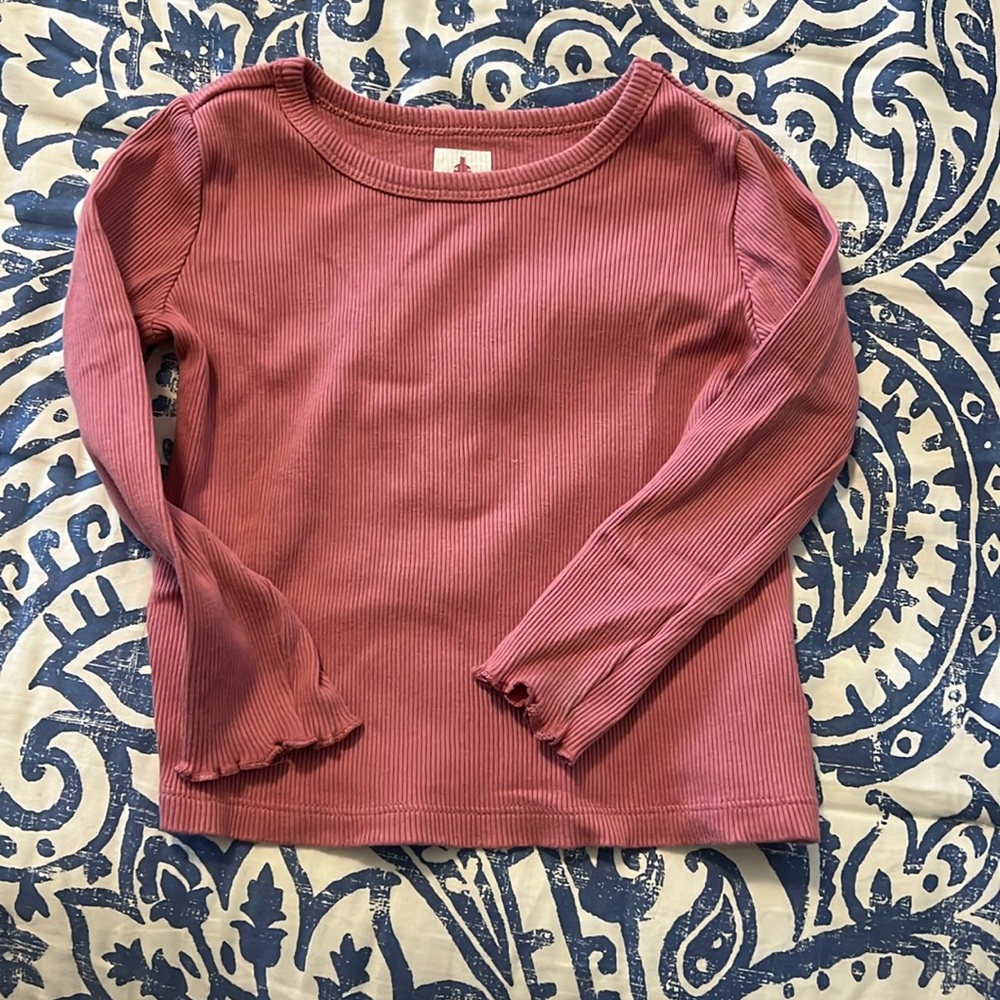 Baby Gap pink thermal long sleeved shirt 2T